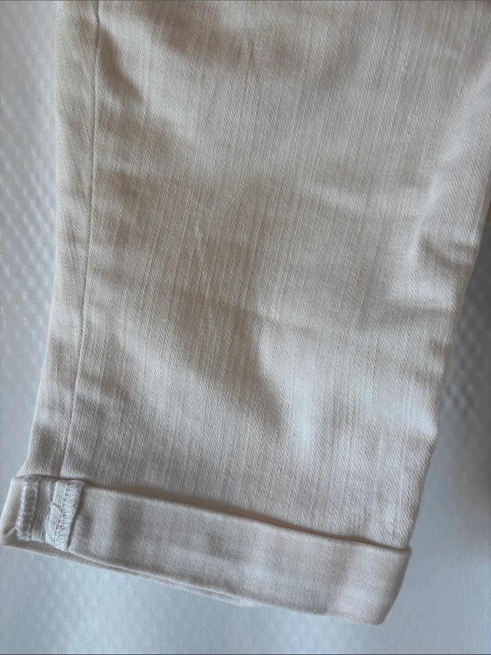 Girl’s Cream Denim Bermuda Shorts
